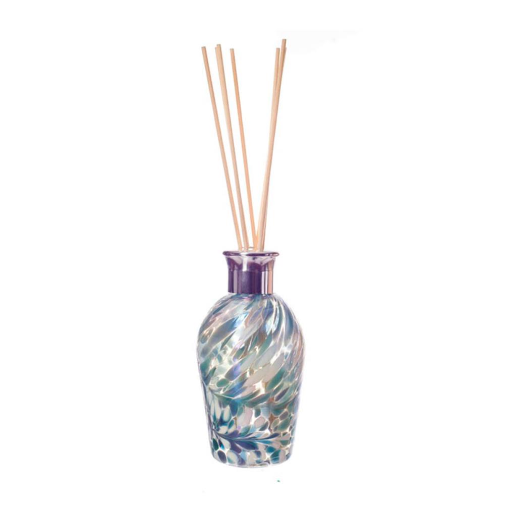 Amelia Art Glass Turquoise & White Iridescence Dome Reed Diffuser £15.74